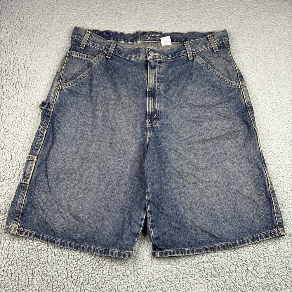 Vintage Y2K Levi's SilverTab Denim Shorts Men's 36 Blue Baggy Carpenter Skate